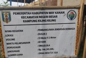 Anggaran Diduga Di mark up dan tidak sesuai RPJMKAM warga minta Inspektorat audit Dana Desa Kiling Kiling